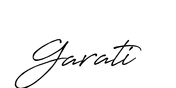 How to make Garati name signature. Use Antro_Vectra_Bolder style for creating short signs online. This is the latest handwritten sign. Garati signature style 7 images and pictures png