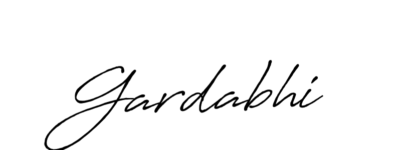 How to make Gardabhi signature? Antro_Vectra_Bolder is a professional autograph style. Create handwritten signature for Gardabhi name. Gardabhi signature style 7 images and pictures png