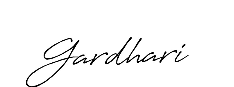 How to make Gardhari name signature. Use Antro_Vectra_Bolder style for creating short signs online. This is the latest handwritten sign. Gardhari signature style 7 images and pictures png
