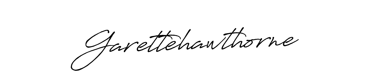 How to make Garettehawthorne name signature. Use Antro_Vectra_Bolder style for creating short signs online. This is the latest handwritten sign. Garettehawthorne signature style 7 images and pictures png