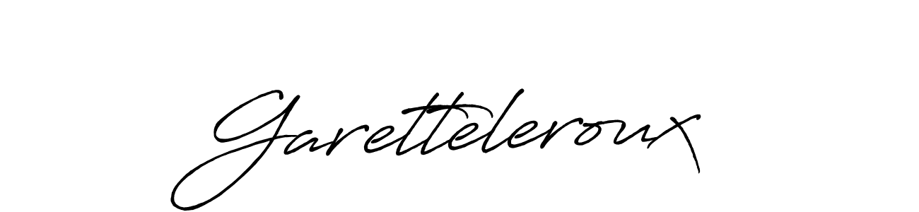 How to make Garetteleroux signature? Antro_Vectra_Bolder is a professional autograph style. Create handwritten signature for Garetteleroux name. Garetteleroux signature style 7 images and pictures png