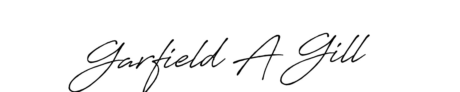 How to make Garfield A Gill signature? Antro_Vectra_Bolder is a professional autograph style. Create handwritten signature for Garfield A Gill name. Garfield A Gill signature style 7 images and pictures png