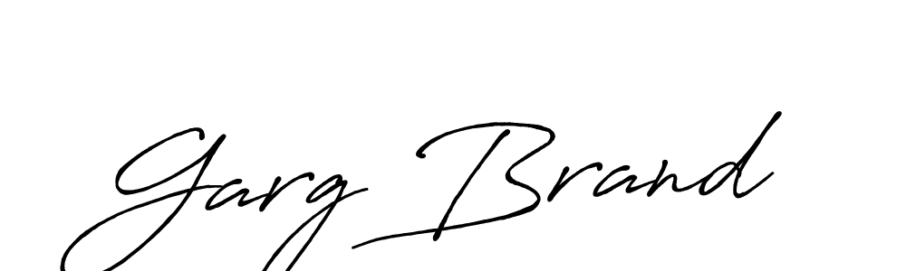 It looks lik you need a new signature style for name Garg Brand. Design unique handwritten (Antro_Vectra_Bolder) signature with our free signature maker in just a few clicks. Garg Brand signature style 7 images and pictures png