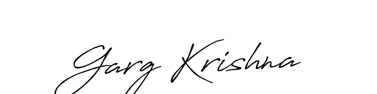 It looks lik you need a new signature style for name Garg Krishna. Design unique handwritten (Antro_Vectra_Bolder) signature with our free signature maker in just a few clicks. Garg Krishna signature style 7 images and pictures png