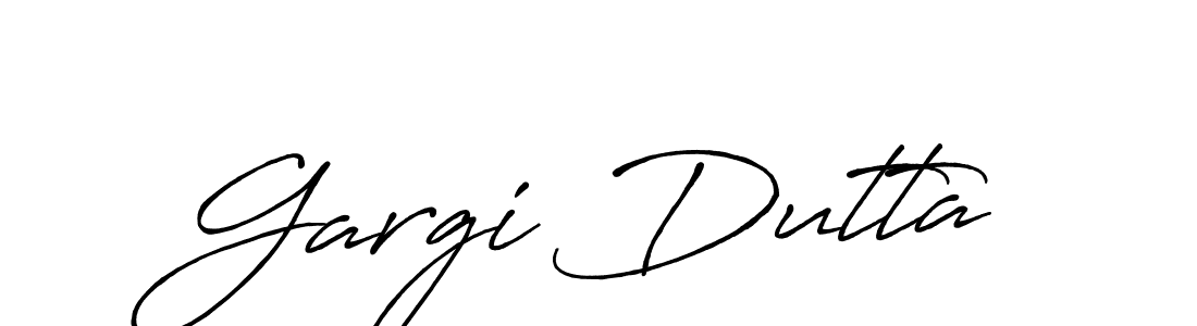 Design your own signature with our free online signature maker. With this signature software, you can create a handwritten (Antro_Vectra_Bolder) signature for name Gargi Dutta. Gargi Dutta signature style 7 images and pictures png