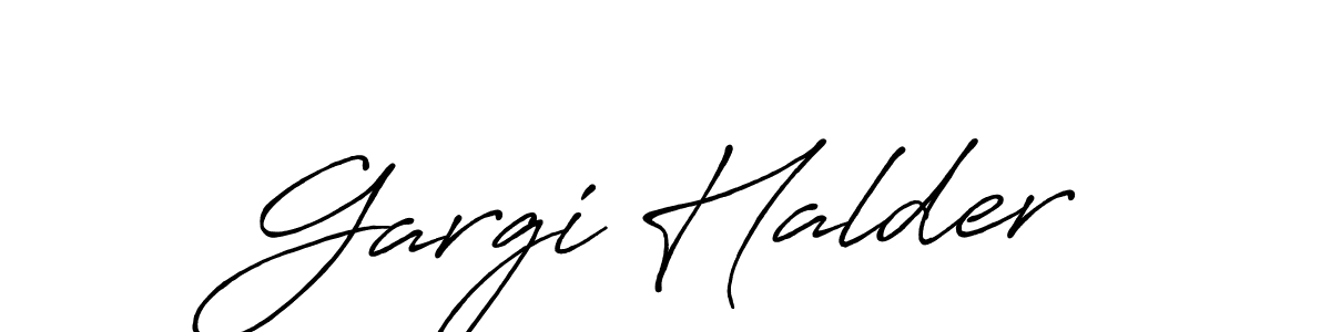 How to make Gargi Halder signature? Antro_Vectra_Bolder is a professional autograph style. Create handwritten signature for Gargi Halder name. Gargi Halder signature style 7 images and pictures png