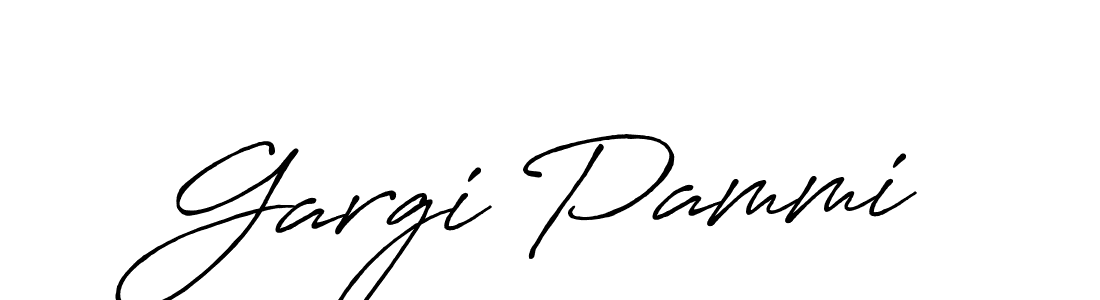 Also we have Gargi Pammi name is the best signature style. Create professional handwritten signature collection using Antro_Vectra_Bolder autograph style. Gargi Pammi signature style 7 images and pictures png