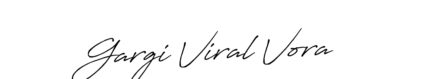 It looks lik you need a new signature style for name Gargi Viral Vora. Design unique handwritten (Antro_Vectra_Bolder) signature with our free signature maker in just a few clicks. Gargi Viral Vora signature style 7 images and pictures png