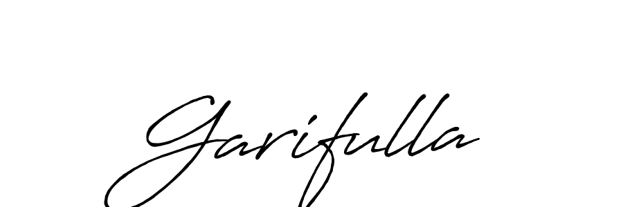 Make a beautiful signature design for name Garifulla. With this signature (Antro_Vectra_Bolder) style, you can create a handwritten signature for free. Garifulla signature style 7 images and pictures png