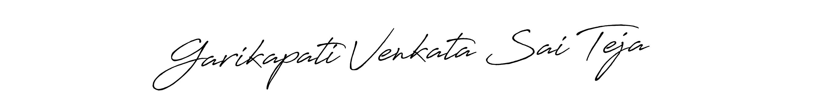 This is the best signature style for the Garikapati Venkata Sai Teja name. Also you like these signature font (Antro_Vectra_Bolder). Mix name signature. Garikapati Venkata Sai Teja signature style 7 images and pictures png