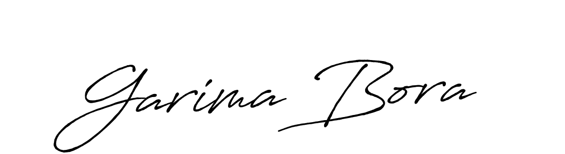 Use a signature maker to create a handwritten signature online. With this signature software, you can design (Antro_Vectra_Bolder) your own signature for name Garima Bora. Garima Bora signature style 7 images and pictures png