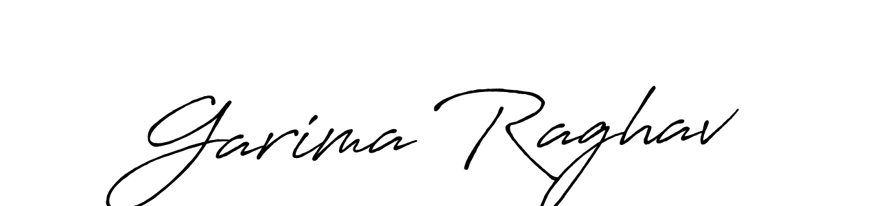 Create a beautiful signature design for name Garima Raghav. With this signature (Antro_Vectra_Bolder) fonts, you can make a handwritten signature for free. Garima Raghav signature style 7 images and pictures png