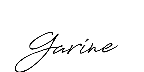 How to make Garine name signature. Use Antro_Vectra_Bolder style for creating short signs online. This is the latest handwritten sign. Garine signature style 7 images and pictures png