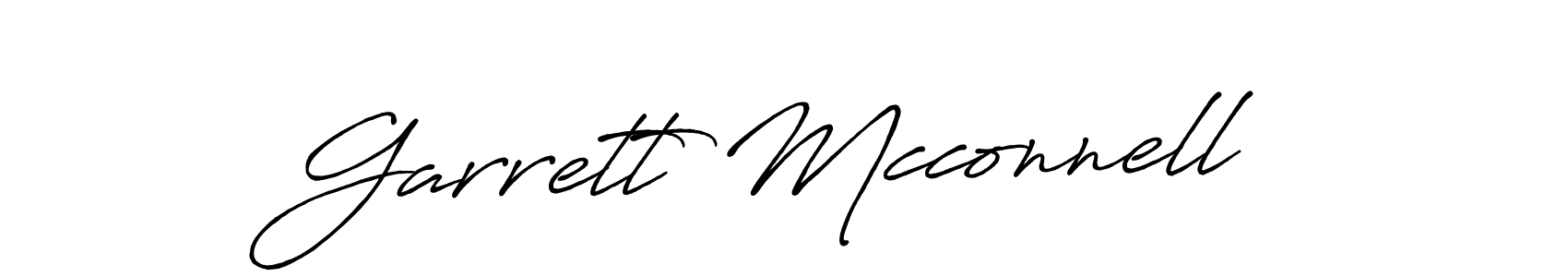 Make a beautiful signature design for name Garrett Mcconnell. With this signature (Antro_Vectra_Bolder) style, you can create a handwritten signature for free. Garrett Mcconnell signature style 7 images and pictures png