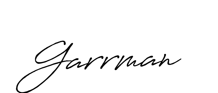Use a signature maker to create a handwritten signature online. With this signature software, you can design (Antro_Vectra_Bolder) your own signature for name Garrman. Garrman signature style 7 images and pictures png