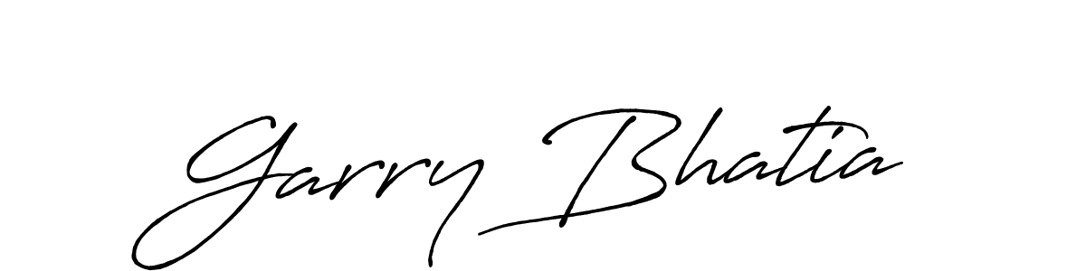 You should practise on your own different ways (Antro_Vectra_Bolder) to write your name (Garry Bhatia) in signature. don't let someone else do it for you. Garry Bhatia signature style 7 images and pictures png