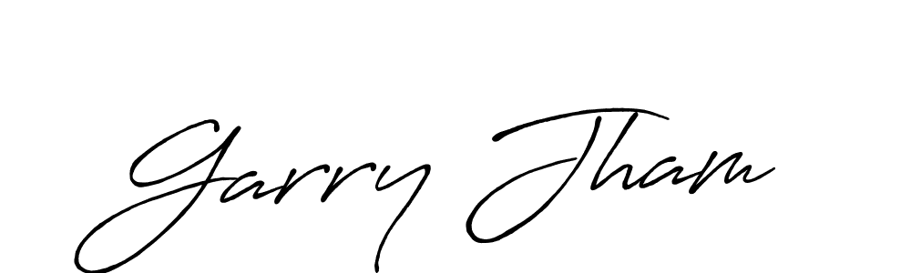 if you are searching for the best signature style for your name Garry Jham. so please give up your signature search. here we have designed multiple signature styles  using Antro_Vectra_Bolder. Garry Jham signature style 7 images and pictures png