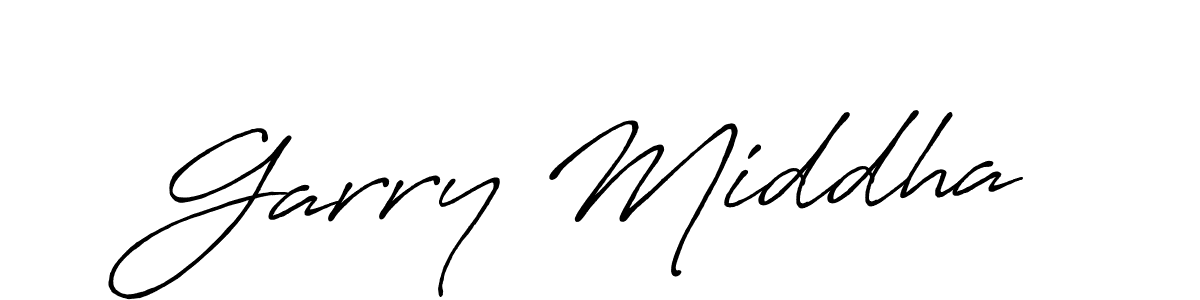 Garry Middha stylish signature style. Best Handwritten Sign (Antro_Vectra_Bolder) for my name. Handwritten Signature Collection Ideas for my name Garry Middha. Garry Middha signature style 7 images and pictures png