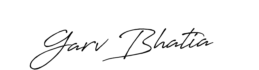 How to Draw Garv Bhatia signature style? Antro_Vectra_Bolder is a latest design signature styles for name Garv Bhatia. Garv Bhatia signature style 7 images and pictures png