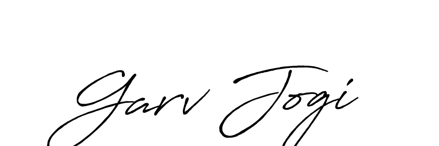 if you are searching for the best signature style for your name Garv Jogi. so please give up your signature search. here we have designed multiple signature styles  using Antro_Vectra_Bolder. Garv Jogi signature style 7 images and pictures png