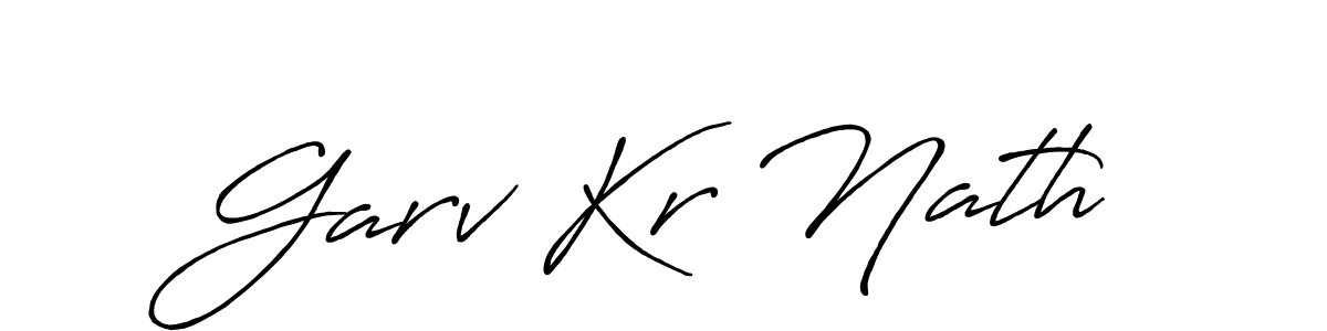 How to make Garv Kr Nath signature? Antro_Vectra_Bolder is a professional autograph style. Create handwritten signature for Garv Kr Nath name. Garv Kr Nath signature style 7 images and pictures png