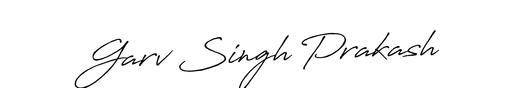 How to make Garv Singh Prakash signature? Antro_Vectra_Bolder is a professional autograph style. Create handwritten signature for Garv Singh Prakash name. Garv Singh Prakash signature style 7 images and pictures png
