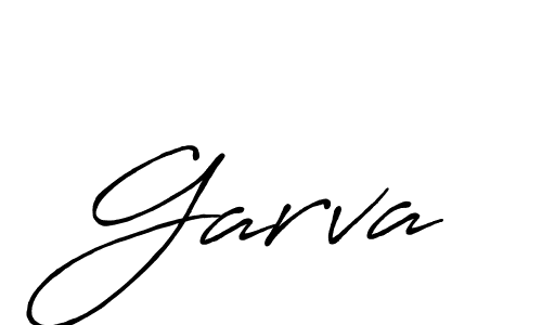 Garva stylish signature style. Best Handwritten Sign (Antro_Vectra_Bolder) for my name. Handwritten Signature Collection Ideas for my name Garva. Garva signature style 7 images and pictures png