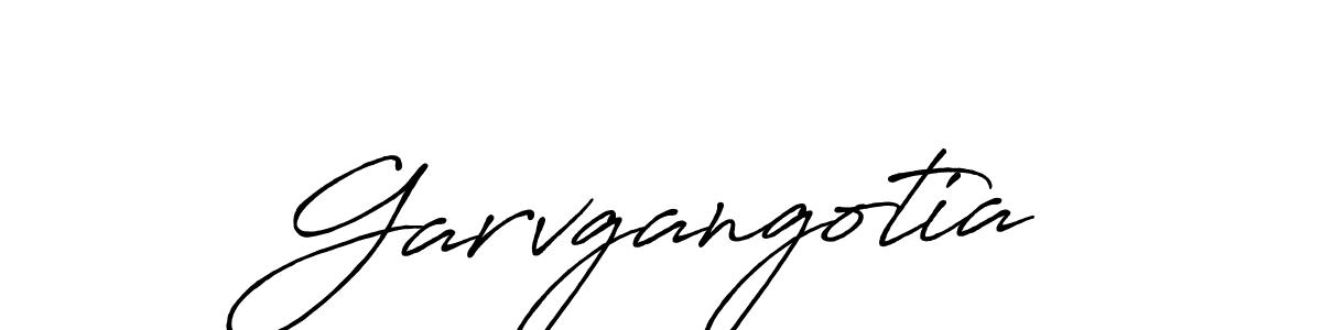 Create a beautiful signature design for name Garvgangotia. With this signature (Antro_Vectra_Bolder) fonts, you can make a handwritten signature for free. Garvgangotia signature style 7 images and pictures png