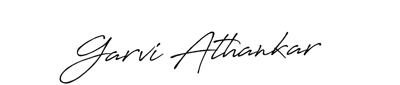 Create a beautiful signature design for name Garvi Athankar. With this signature (Antro_Vectra_Bolder) fonts, you can make a handwritten signature for free. Garvi Athankar signature style 7 images and pictures png