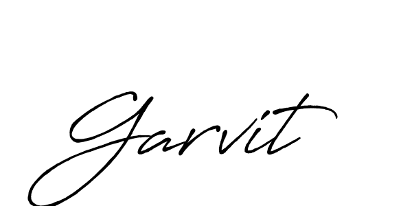 Garvit stylish signature style. Best Handwritten Sign (Antro_Vectra_Bolder) for my name. Handwritten Signature Collection Ideas for my name Garvit. Garvit signature style 7 images and pictures png