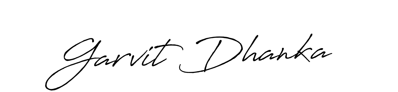 Antro_Vectra_Bolder is a professional signature style that is perfect for those who want to add a touch of class to their signature. It is also a great choice for those who want to make their signature more unique. Get Garvit Dhanka name to fancy signature for free. Garvit Dhanka signature style 7 images and pictures png