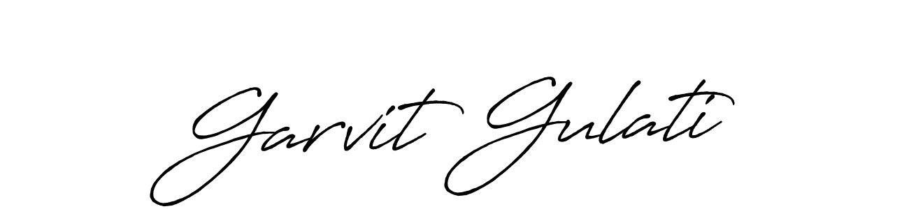 The best way (Antro_Vectra_Bolder) to make a short signature is to pick only two or three words in your name. The name Garvit Gulati include a total of six letters. For converting this name. Garvit Gulati signature style 7 images and pictures png
