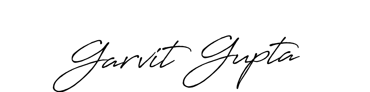 Make a beautiful signature design for name Garvit Gupta. With this signature (Antro_Vectra_Bolder) style, you can create a handwritten signature for free. Garvit Gupta signature style 7 images and pictures png
