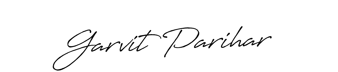 Design your own signature with our free online signature maker. With this signature software, you can create a handwritten (Antro_Vectra_Bolder) signature for name Garvit Parihar. Garvit Parihar signature style 7 images and pictures png