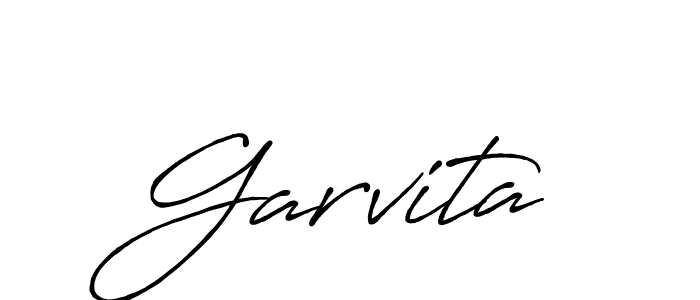 How to make Garvita signature? Antro_Vectra_Bolder is a professional autograph style. Create handwritten signature for Garvita name. Garvita signature style 7 images and pictures png