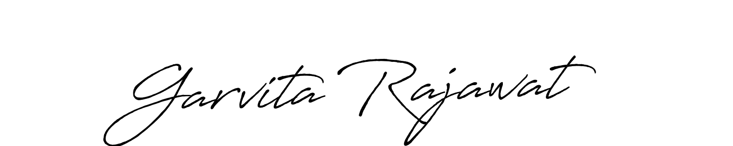 Also we have Garvita Rajawat name is the best signature style. Create professional handwritten signature collection using Antro_Vectra_Bolder autograph style. Garvita Rajawat signature style 7 images and pictures png