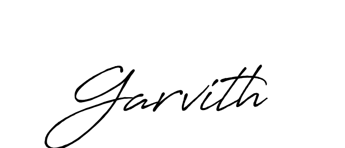 Create a beautiful signature design for name Garvith. With this signature (Antro_Vectra_Bolder) fonts, you can make a handwritten signature for free. Garvith signature style 7 images and pictures png