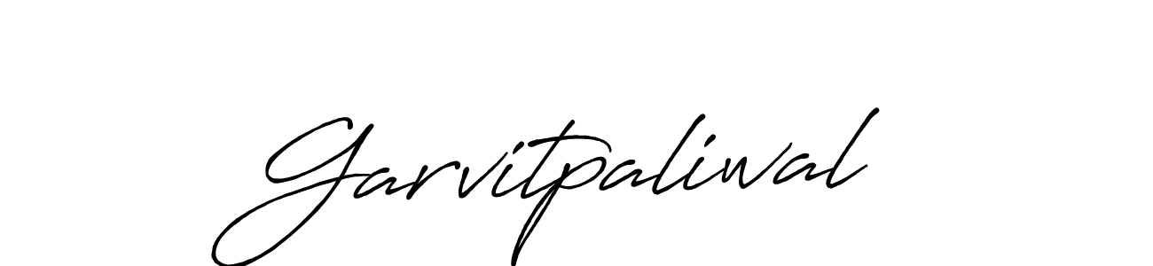 How to make Garvitpaliwal name signature. Use Antro_Vectra_Bolder style for creating short signs online. This is the latest handwritten sign. Garvitpaliwal signature style 7 images and pictures png