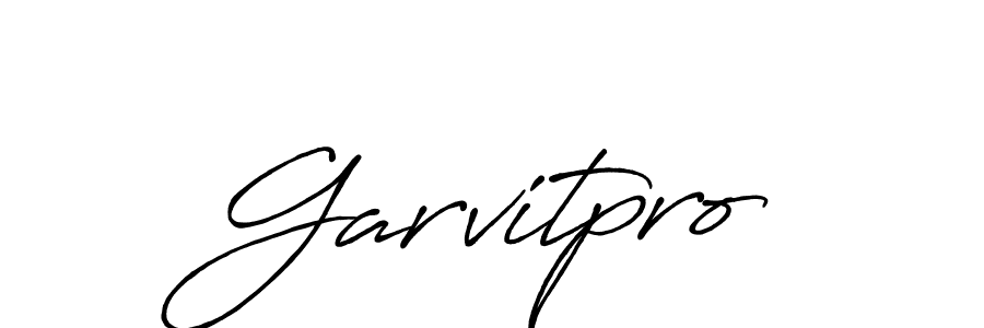 Garvitpro stylish signature style. Best Handwritten Sign (Antro_Vectra_Bolder) for my name. Handwritten Signature Collection Ideas for my name Garvitpro. Garvitpro signature style 7 images and pictures png