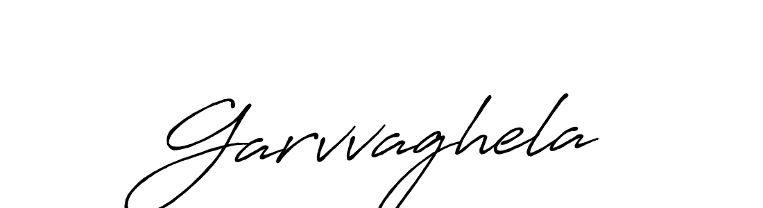 How to make Garvvaghela name signature. Use Antro_Vectra_Bolder style for creating short signs online. This is the latest handwritten sign. Garvvaghela signature style 7 images and pictures png