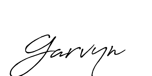 Create a beautiful signature design for name Garvyn. With this signature (Antro_Vectra_Bolder) fonts, you can make a handwritten signature for free. Garvyn signature style 7 images and pictures png