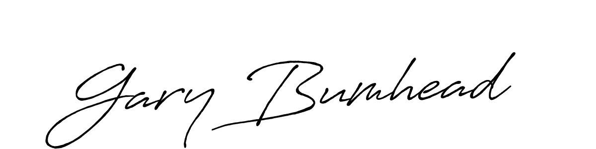 Use a signature maker to create a handwritten signature online. With this signature software, you can design (Antro_Vectra_Bolder) your own signature for name Gary Bumhead. Gary Bumhead signature style 7 images and pictures png