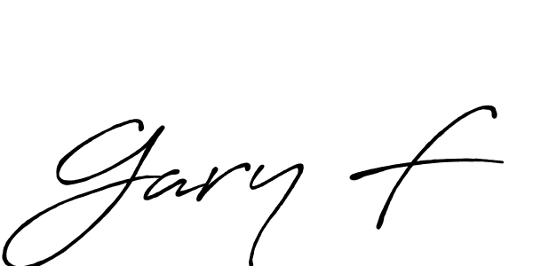 How to make Gary F signature? Antro_Vectra_Bolder is a professional autograph style. Create handwritten signature for Gary F name. Gary F signature style 7 images and pictures png