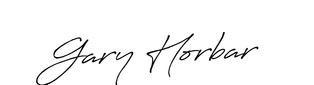 How to make Gary Horbar name signature. Use Antro_Vectra_Bolder style for creating short signs online. This is the latest handwritten sign. Gary Horbar signature style 7 images and pictures png