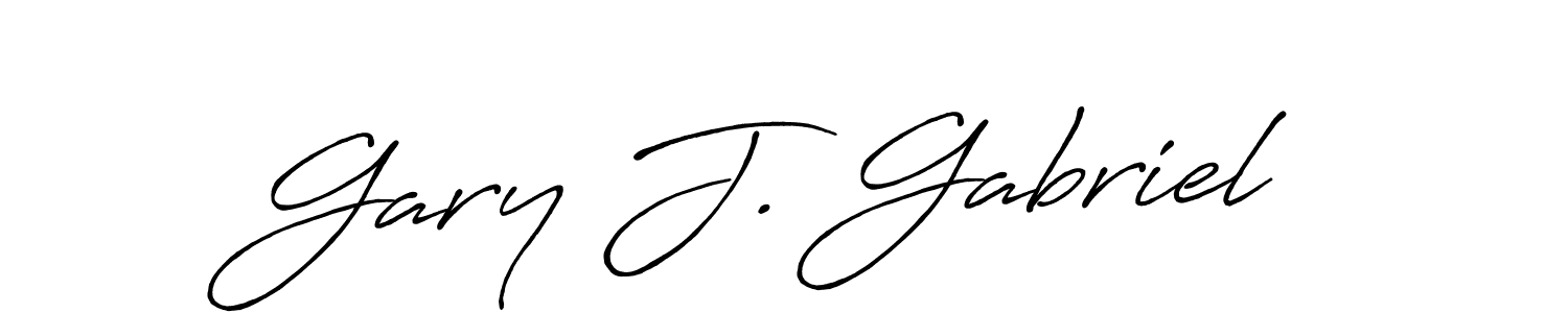 Use a signature maker to create a handwritten signature online. With this signature software, you can design (Antro_Vectra_Bolder) your own signature for name Gary J. Gabriel. Gary J. Gabriel signature style 7 images and pictures png