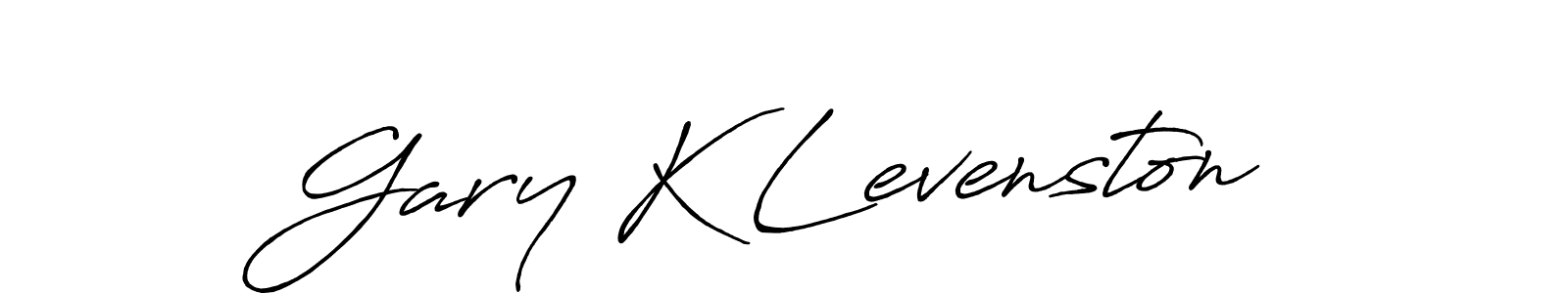 How to make Gary K Levenston signature? Antro_Vectra_Bolder is a professional autograph style. Create handwritten signature for Gary K Levenston name. Gary K Levenston signature style 7 images and pictures png