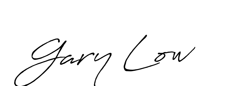 if you are searching for the best signature style for your name Gary Low. so please give up your signature search. here we have designed multiple signature styles  using Antro_Vectra_Bolder. Gary Low signature style 7 images and pictures png