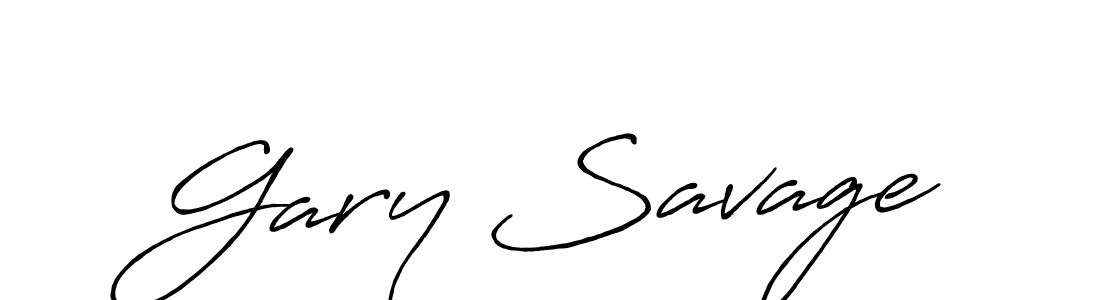 Design your own signature with our free online signature maker. With this signature software, you can create a handwritten (Antro_Vectra_Bolder) signature for name Gary Savage. Gary Savage signature style 7 images and pictures png
