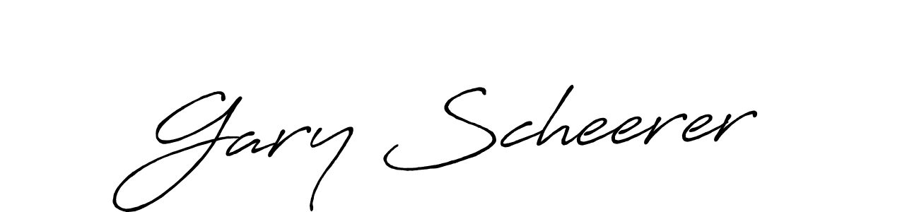 You should practise on your own different ways (Antro_Vectra_Bolder) to write your name (Gary Scheerer) in signature. don't let someone else do it for you. Gary Scheerer signature style 7 images and pictures png