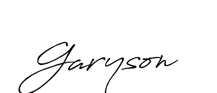 How to make Garyson signature? Antro_Vectra_Bolder is a professional autograph style. Create handwritten signature for Garyson name. Garyson signature style 7 images and pictures png